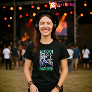 Tricou Gucci Mane v1, muzica Rap, Dama | Barbat | Copii, Culoare Negru - Img 5