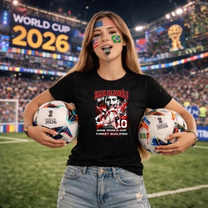 Tricou Hakan Calhanoglu Turkey World Cup Fifa 2026, din bumbac 100%, tricou negru, Copii | Dama | Barbat - Img 9
