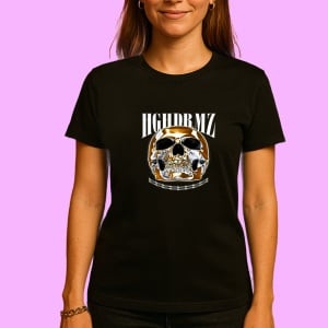Tricou HGHDRMZ, muzica Hip-Hop (Gangsta Rap), Dama | Barbat | Copii, Culoare Negru