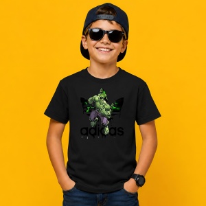 Tricou Hulk Gigantul Verde Graffiti Urban Logo Negru Street Art, din bumbac 100%, tricou negru, Copii | Dama | Barbat