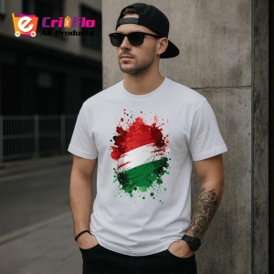 Tricou Hungary Steag Splash Art, Copii | Dama | Barbat - Img 4
