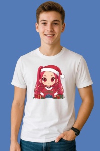 Tricou Huntrix K Pop Hunters Demon Fata Anime Par Roz Pulover Rosu, din bumbac 100%, tricou alb, Copii | Dama | Barbat - Img 3