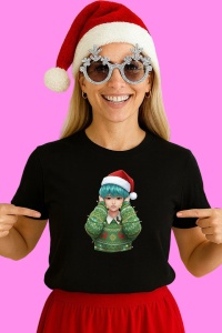 Tricou Huntrix K Pop Hunters Demon Fata Par Albastru Pulover Verde Iarna, din bumbac 100%, tricou negru, Copii | Dama | Barbat