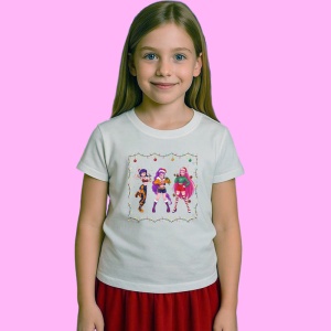 Tricou Huntrix K Pop Hunters Demon Grup Fete Full Body Cerc, din bumbac 100%, tricou alb, Copii | Dama | Barbat - Img 2