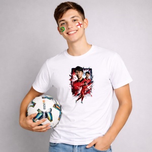 Tricou Hwang Hee Chan South Korea World Cup Fifa 2026, din bumbac 100%, tricou alb, Copii | Dama | Barbat - Img 2