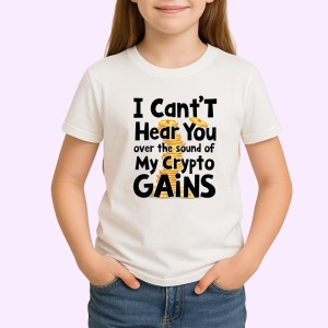 Tricou i cant hear you over the sound of my crypto gains, nu te aud din cauza castigurilor mele din crypto, Copii | Dama | Barbat - Img 3