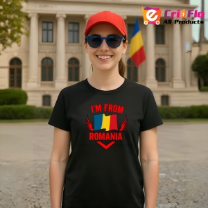 Tricou I'm from Romania 2 Negru |Colectia Tricouri Romania - Img 4
