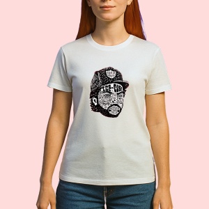 Tricou Ice Cube - Black & White Sketch, muzica Hip-Hop / Pop, Dama | Barbat | Copii - Img 2