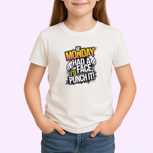 Tricou If Monday Had A Face Id Punch It, Copii | Dama | Barbat - Img 3