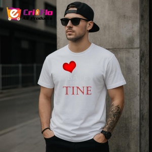 Tricou Inima Mea Bate Pentru Tine, din bumbac 100%, tricou alb, Dama | Barbat - Img 3