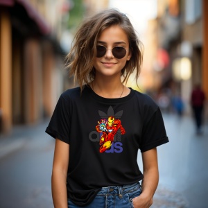 Tricou Ironman Power Fire Tricou Negru - Copii | Dama | Barbat - Img 4