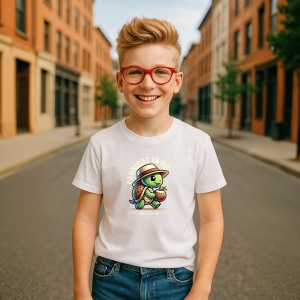 Tricou Iubesc Animalele, natura si tot ce ne inconjoara - Funky Turtle - Copii | Dama | Barbat - Img 3