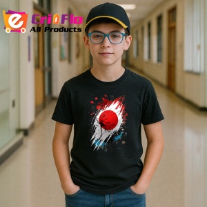 Tricou Japan Steag Splash Art, Copii | Dama | Barbat, culoare negru - Img 10