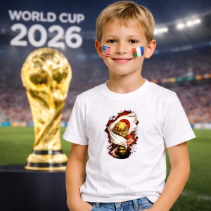 Tricou Japan World Cup Fifa 2026, din bumbac 100%, tricou alb, Copii | Dama | Barbat - Img 5