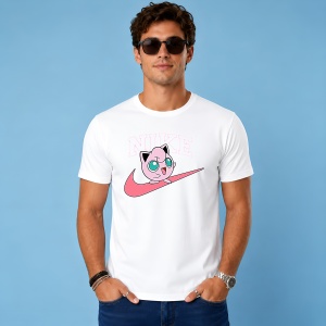 Tricou Jigglypuff Roz Estetic Logo Urban Girl Streetwear, din bumbac 100% Copii | Dama | Barbat
