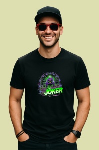 Tricou Joker roata mare tema carnaval, Copii | Dama | Barbat , tricou negru - Img 4