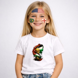 Tricou Jordania Jordan World Cup Fifa 2026, din bumbac 100%, tricou alb, Copii | Dama | Barbat