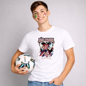 Tricou Josko Gvardiol Croatia World Cup Fifa 2026, din bumbac 100%, tricou alb, Copii | Dama | Barbat - Img 3
