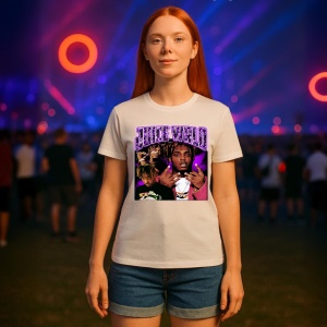 Tricou Juice WRLD - Purple Splash, muzica Pop Rock / Indie Pop, Dama | Barbat | Copii - Img 6