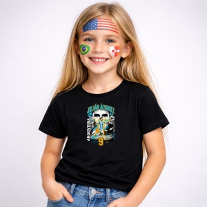 Tricou Julian Alvarez Argentina World Cup Fifa 2026, din bumbac 100%, tricou negru, Copii | Dama | Barbat - Img 2