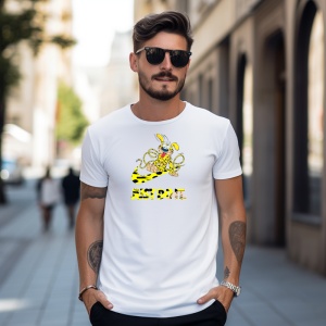 Tricou Just Do It Monkey Tricou Alb - Copii | Dama | Barbat - Img 9