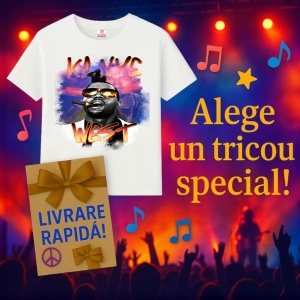 Tricou Kanye West - Sunglasses Glow, muzica Hip-Hop / Trap, Dama | Barbat | Copii - Img 13