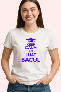 Tricou keep calm am luat bacul mesaj haios pentru absolventi, Copii | Dama | Barbat - Img 3