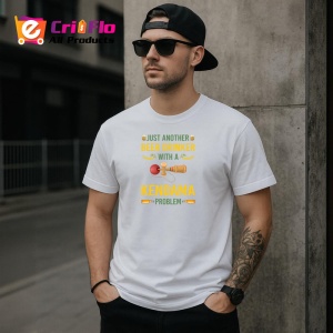 Tricou Kendama funny pentru iubitori de bere design comic, din bumbac 100%, tricou alb, Copii | Dama | Barbat