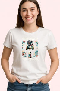 Tricou Kendama keep calm and kendama on design artistic, din bumbac 100%, tricou alb, Copii | Dama | Barbat - Img 2