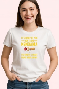 Tricou Kendama smart hobby its okay if you dont like kendama mesaj ironic, din bumbac 100%, tricou alb, Copii | Dama | Barbat - Img 2