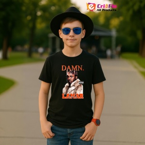 Tricou Kendrick Lamar - DAMN., muzica RAP, Dama | Barbat | Copii, Culoare Negru - Img 6