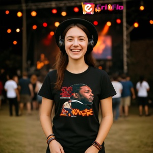 Tricou Kendrick Lamar v1, muzica RAP, Dama | Barbat | Copii, Culoare Negru - Img 5