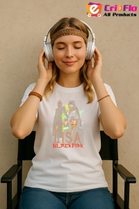 Tricou KPOP dama cu trupa formatia BLACKPINK LISA 4 , music Coreean 171 - Img 8