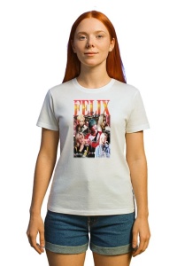 Tricou KPOP dama cu trupa formatia FELIX LEE , music Coreean 210 - Img 3