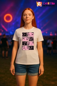 Tricou KPOP dama cu trupa formatia JENIE LISA ROSE JISOO , music Coreean 220 - Img 6