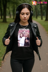 Tricou KPOP dama cu trupa formatia JIHYO 3 , music Coreean 233 - Img 6