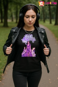 Tricou KPOP dama cu trupa formatia JISSO PURPLE , music Coreean 238