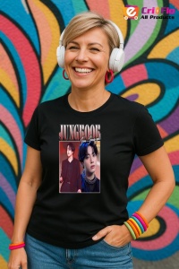 Tricou KPOP dama cu trupa formatia JUNGKOOK 7 , music Coreean 246 - Img 5