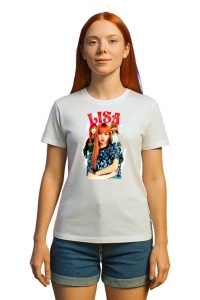 Tricou KPOP dama cu trupa formatia LISA 2 , music Coreean 255 - Img 3