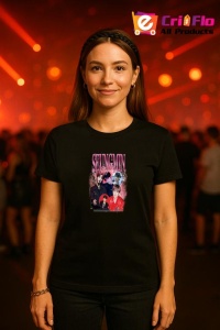 Tricou KPOP dama cu trupa formatia SEUGMIN , music Coreean 286 - Img 4