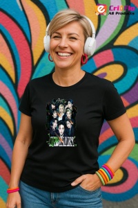 Tricou KPOP dama cu trupa formatia STRAY KIDS , music Coreean 290 - Img 4