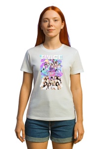 Tricou KPOP dama cu trupa formatia TWICE 15 , music Coreean 296 - Img 3