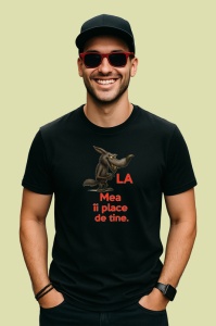 Tricou La mea ii place de tine Lup, Copii | Dama | Barbat , tricou negru