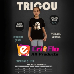 Tricou Labrador Retriever si pisica tabby prieteni adorabili Copii | Dama | Barbat Barbat - Img 21