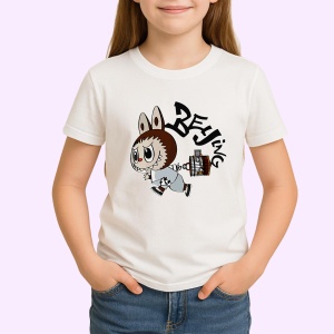 Tricou Labubu beijing fuga, Unisex Dama si Barbat | Copii
