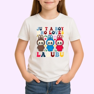 Tricou Labubu boy loves, Unisex Dama si Barbat | Copii