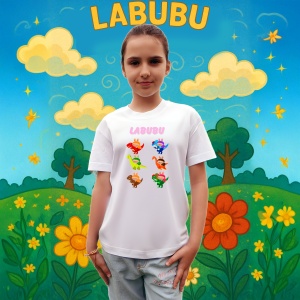 Tricou Labubu dino, Unisex Dama si Barbat | Copii - Img 3