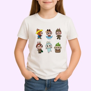 Tricou Labubu gasca jocuri, Unisex Dama si Barbat | Copii