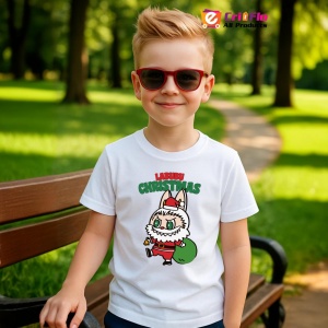 Tricou Labubu mos craciun, Unisex Dama si Barbat | Copii - Img 5