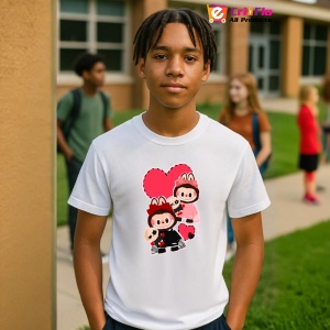 Tricou Labubu pupici rosii, Unisex Dama si Barbat | Copii - Img 10